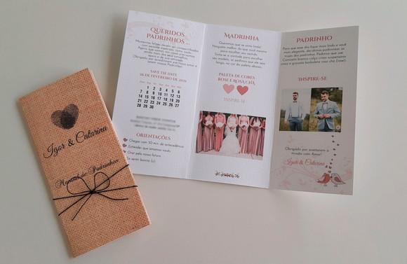 Convite de Casamento para Padrinhos