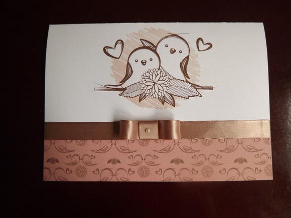Convite de casamento rose