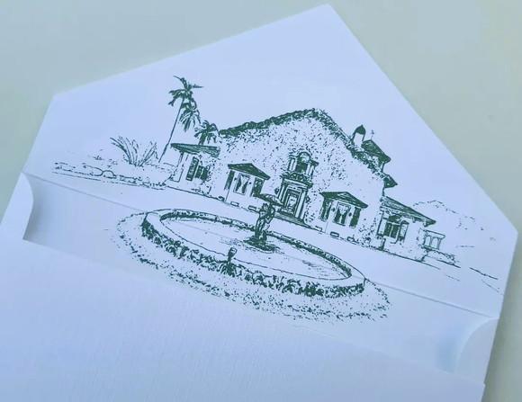 Convite Envelope Texturizado