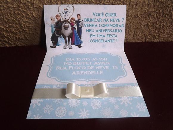 Convite Frozen