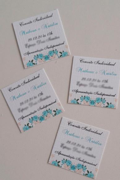 Convite individual de casamento