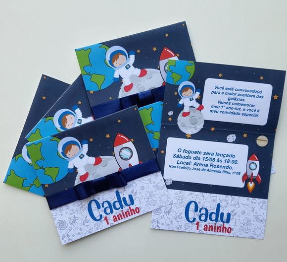 Convite Infantil Astronauta