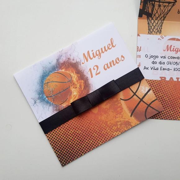 Convite Infantil Basquete