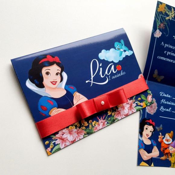 Convite Infantil Branca de Neve