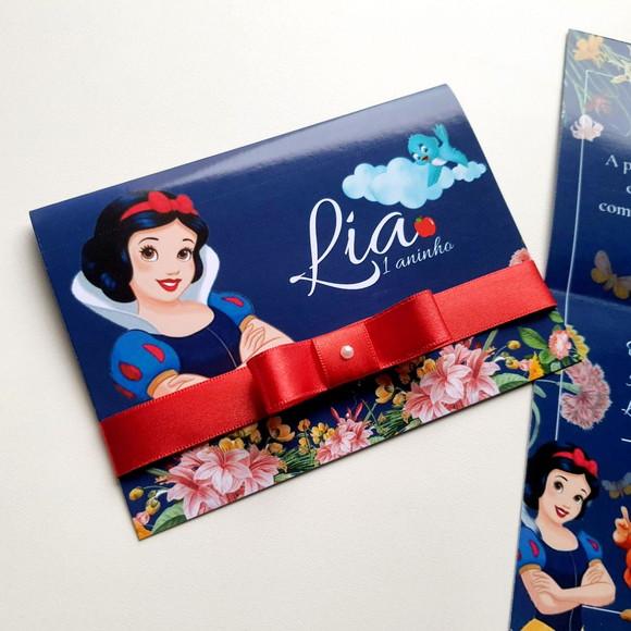 Convite Infantil Branca de Neve