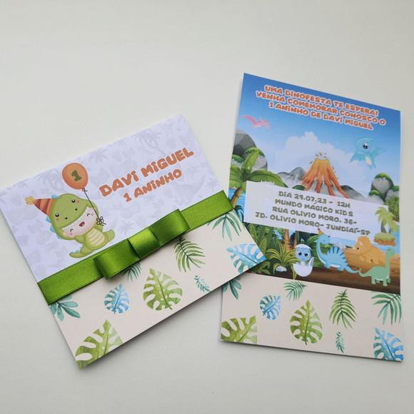 Convite Infantil Dinossauro