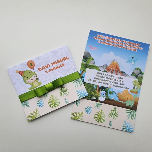 Convite Infantil Dinossauro