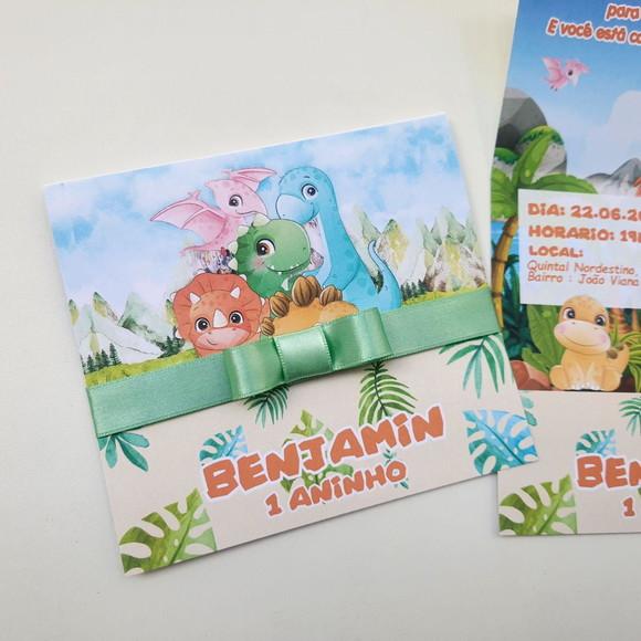 Convite Infantil Dinossauros