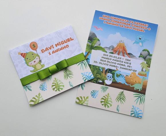 Convite Infantil Dinossauro