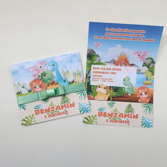 Convite Infantil Dinossauros