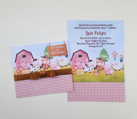Convite Infantil Fazendinha