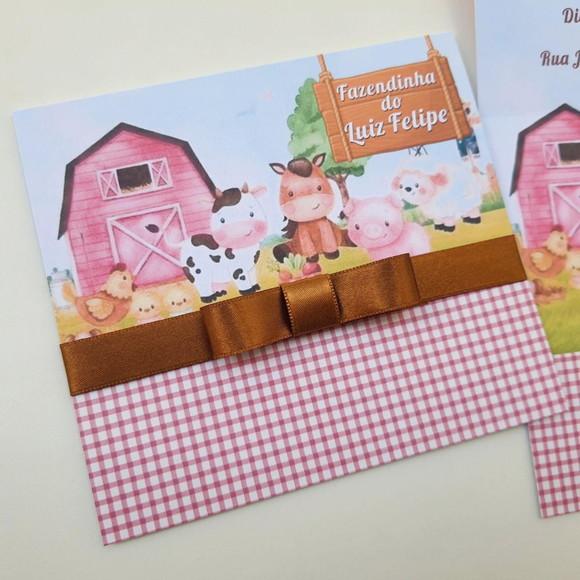 Convite Infantil Fazendinha