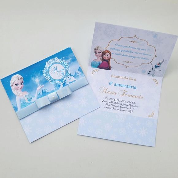 Convite Infantil Frozen