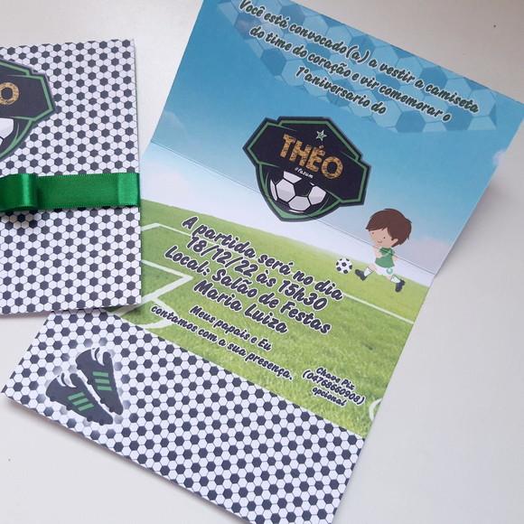 Convite Infantil Futebol