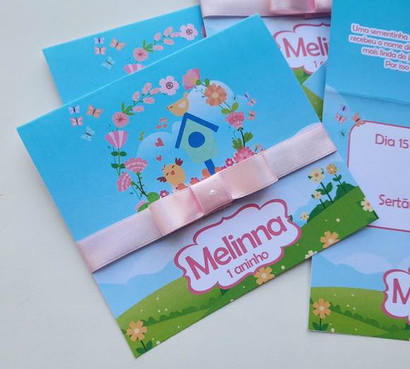 Convite Infantil Jardim