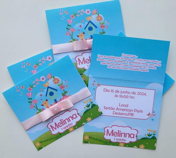 Convite Infantil Jardim