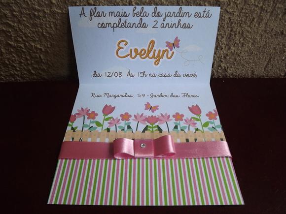 Convite Infantil Jardim
