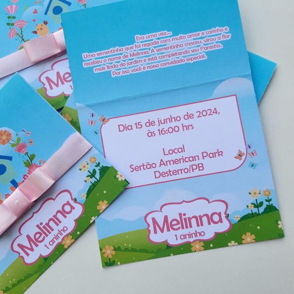 Convite Infantil Jardim