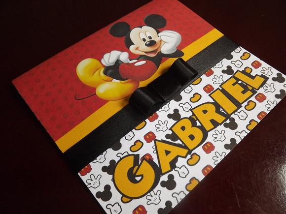 Convite Infantil Mickey
