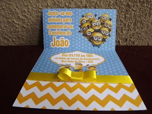 Convite Infantil Minions