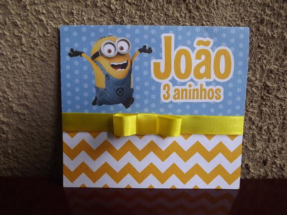 Convite Infantil Minions