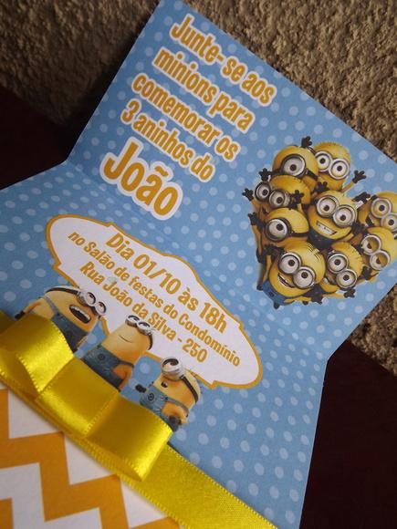Convite Infantil Minions