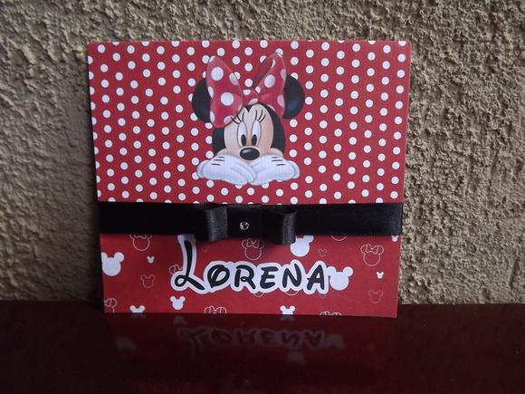 Convite Infantil Minnie Mouse