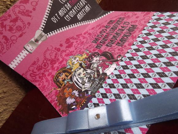 Convite Infantil Monster high