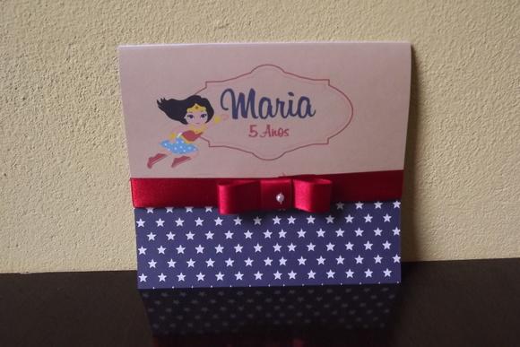 Convite Infantil Mulher Maravilha