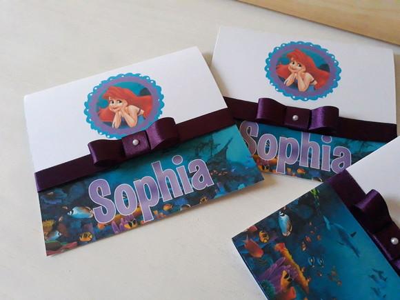 Convite Infantil PRINCESA ARIEL