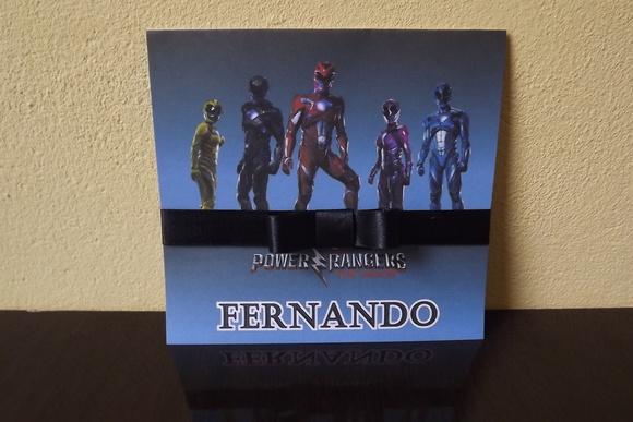Convite Infantil Power Rangers