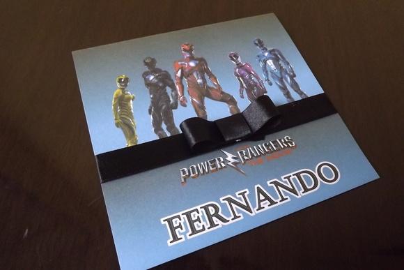 Convite Infantil Power Rangers
