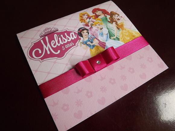 Convite Infantil Princesas