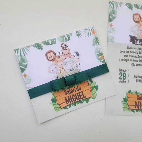 Convite Infantil Safari