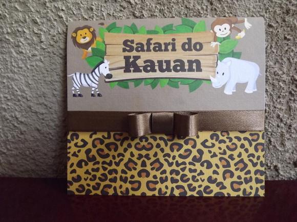 Convite Infantil Safari