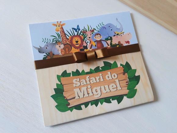 Convite Infantil Safari