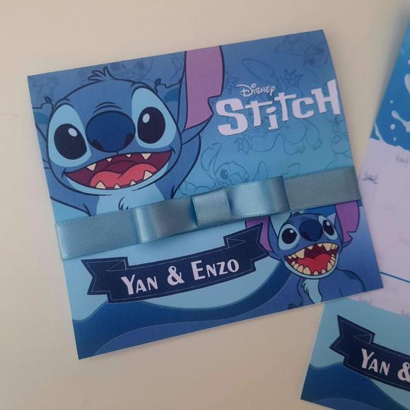 Convite Infantil Stitch