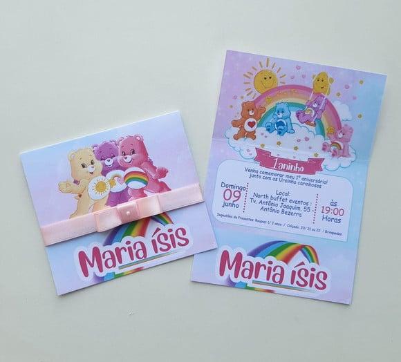 Convite Infantil Ursinhos Carinhosos