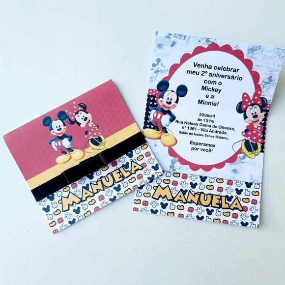 Convite Mickey E Minnie Promoção
