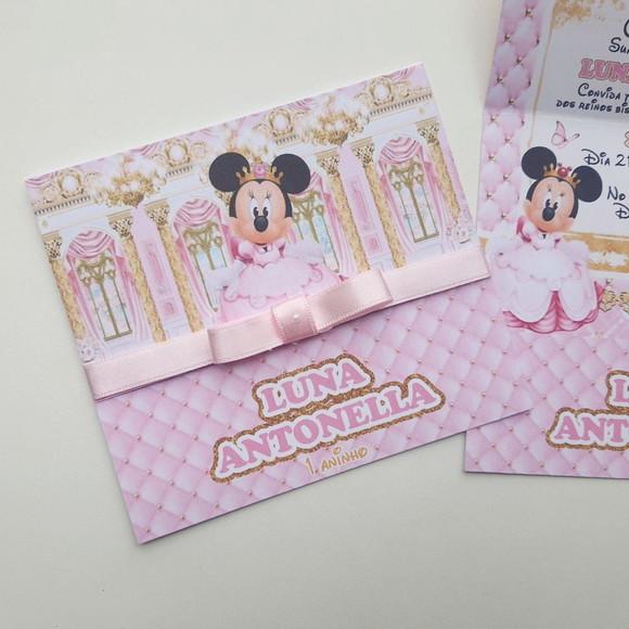 Convite Minnie Realeza