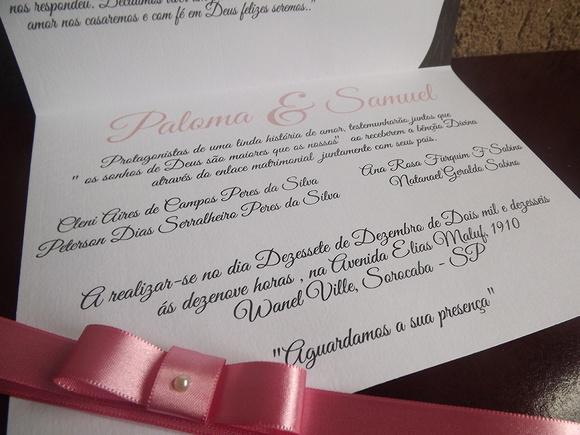 Convite para casamento