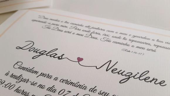 convite para casamento com renda