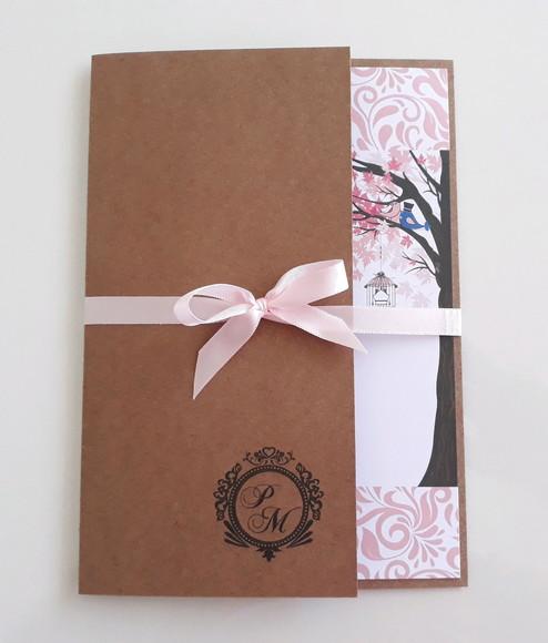 convite para casamento rustico