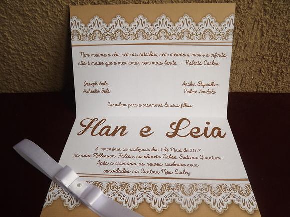 convite para casamento rustico