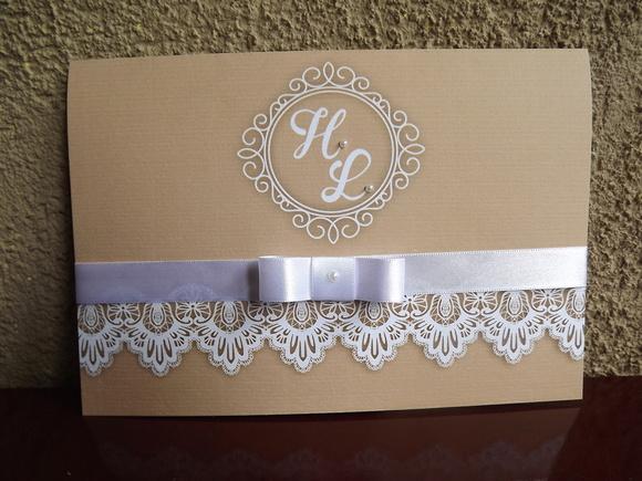 convite para casamento rustico