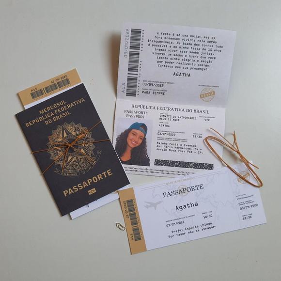 Convite Passaporte 15 Anos