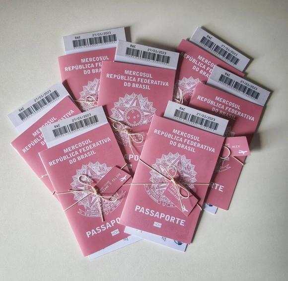 Convite Passaporte Batizado