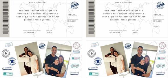 Convite Passaporte Batizado