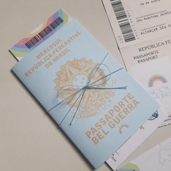 Convite Passaporte Infantil