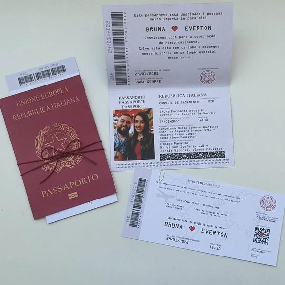 Convite Passaporte Italiano
